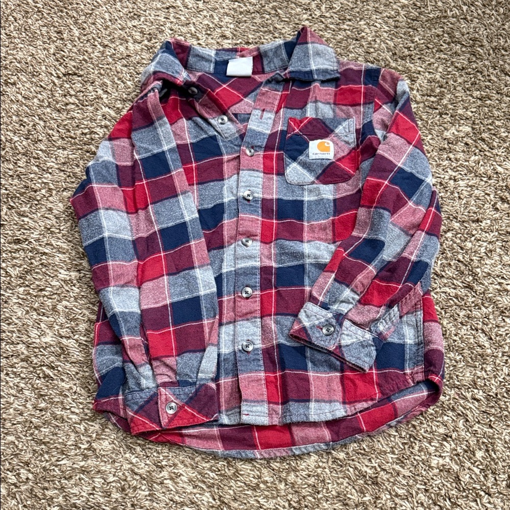 Carhartt Red and Blue Checkered Shirt